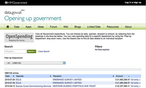 Opening up Government: Data.gov.uk publishes UK all ...