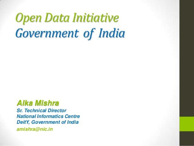 Open Data Initiative of India